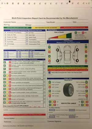 Multi Point Inspection Form 2 Part - FD-QC-O (1000) Multi Point Inspection Form 2 Part - FD-QC-O (1000)