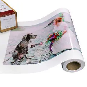 Vibrance Luster Photo Printer Paper 10 mil 255 gsm Luster Finish Premium Photo Paper Roll on 3in Core 60 inches x 100 feet Works with Most Inkjet Printers Including Professional Makes and Models Vibrance Luster Photo Printer Paper 10 mil 255 gsm Luster Finish Premium Photo Paper Roll on 3in Core 60 inches x 100 feet Works with Most Inkjet Printers Including Professional Makes and Models