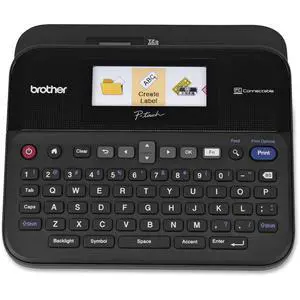 P-Touch Label Maker, PC-Connectable Labeler, PTD600, Color Display, High-Resolution PC Printing, Black, Black/Gray P-Touch Label Maker, PC-Connectable Labeler, PTD600, Color Display, High-Resolution PC Printing, Black, Black/Gray