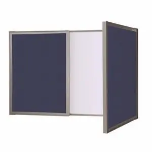 Visuall PC - Blue Bulletin Board, Non-Magnetic Whiteboard Inside, Made in The USA Visuall PC - Blue Bulletin Board, Non-Magnetic Whiteboard Inside, Made in The USA