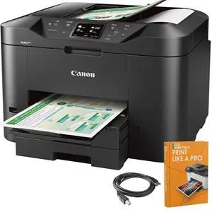 MAXIFY MB2720 Wireless Color Photo Printer with Scanner, Copier and Fax Bundle with Deco Essentials Printer eBook + High-Speed 6FT USB 2.0 Printer Cable MAXIFY MB2720 Wireless Color Photo Printer with Scanner, Copier and Fax Bundle with Deco Essentials Printer eBook + High-Speed 6FT USB 2.0 Printer Cable