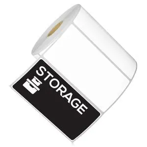 4" x 2" Removable Direct Thermal Labels | Compatible with Rollo & Zebra Desktop Printers, 1" Core, Perforated, Water & Oil Resistant, 10 Rolls, 7500 Labels 4" x 2" Removable Direct Thermal Labels | Compatible with Rollo & Zebra Desktop Printers, 1" Core, Perforated, Water & Oil Resistant, 10 Rolls, 7500 Labels