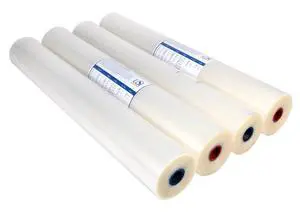 Opti Clear Premium Thermal Low-Temp EVA Roll Laminating Film, 1 Inch Core, 3 Mil, 27 Inches x 250 Feet, Gloss Finish, 4-Pack | 27 Inches x 250 Feet, Clear Gloss, 4 Rolls Opti Clear Premium Thermal Low-Temp EVA Roll Laminating Film, 1 Inch Core, 3 Mil, 27 Inches x 250 Feet, Gloss Finish, 4-Pack | 27 Inches x 250 Feet, Clear Gloss, 4 Rolls