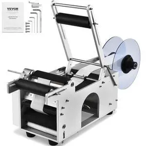 Semi-Automatic Round Labeling Machine, 20-50pcs/min, Electric Bottle Label Applicator for Round Bottles, Round Bottle Labeler Suitable for Diameter 0.78-4.72 inches (with Pressing Bar) Semi-Automatic Round Labeling Machine, 20-50pcs/min, Electric Bottle Label Applicator for Round Bottles, Round Bottle Labeler Suitable for Diameter 0.78-4.72 inches (with Pressing Bar)