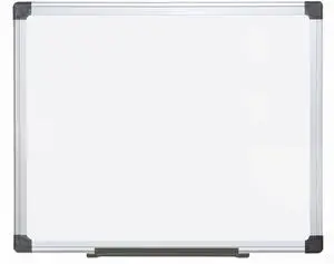 Maya Series 48" x 96" Double Sided Melamine Dry Erase White Board with Snap-On Marker Tray, Aluminum Frame, Easy 4-Corner Mounting for Vertical or Horizontal Use Maya Series 48" x 96" Double Sided Melamine Dry Erase White Board with Snap-On Marker Tray, Aluminum Frame, Easy 4-Corner Mounting for Vertical or Horizontal Use