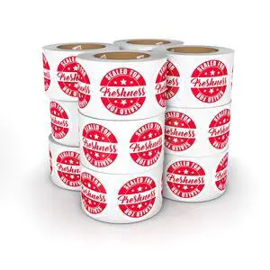 Food Delivery Tamper Evident Sealed for Freshness Labels - 500 Adhesive Stickers for Safe Food delivery (Circles 12 Pack) Food Delivery Tamper Evident Sealed for Freshness Labels - 500 Adhesive Stickers for Safe Food delivery (Circles 12 Pack)