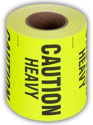 3" X 5" Caution Heavy Fluorescent Shipping Label Stickers for Shipping and Packing -500 Adhesive Labels Per Roll (10 Pack) 3" X 5" Caution Heavy Fluorescent Shipping Label Stickers for Shipping and Packing -500 Adhesive Labels Per Roll (10 Pack)