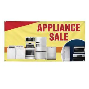 Vinyl Banner Multiple Sizes Appliance Sale Advertising Printing B Business Outdoor Weatherproof Industrial Yard Signs Red 10 Grommets 60x144Inches Vinyl Banner Multiple Sizes Appliance Sale Advertising Printing B Business Outdoor Weatherproof Industrial Yard Signs Red 10 Grommets 60x144Inches