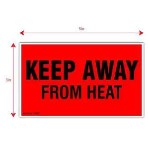 3" X 5" Keep Away from Heat Fluorescent Shipping Label Stickers for Shipping and Packing - 500 Labels Per Roll (10 Pack) 3" X 5" Keep Away from Heat Fluorescent Shipping Label Stickers for Shipping and Packing - 500 Labels Per Roll (10 Pack)