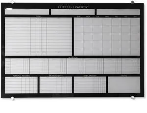 High-End Tempered Glass Dry Erase Whiteboard - Ideal Planner, Goal and Task Board for Fitness Tracking - Perfect Schedule Board for Home, Apartment, and Gym Use (24in x 36in) High-End Tempered Glass Dry Erase Whiteboard - Ideal Planner, Goal and Task Board for Fitness Tracking - Perfect Schedule Board for Home, Apartment, and Gym Use (24in x 36in)