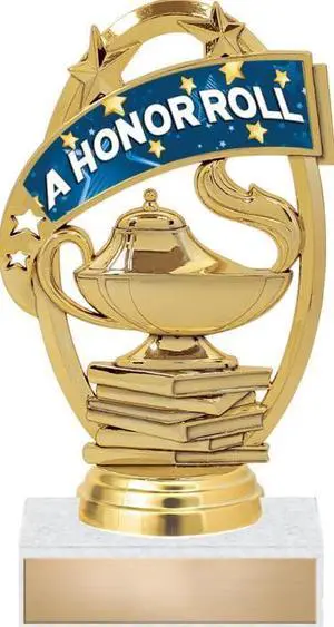 Honor Roll Trophies - 5" A Honor Roll Student Scholastic Trophy Prime Honor Roll Trophies - 5" A Honor Roll Student Scholastic Trophy Prime