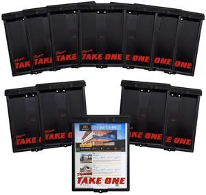 Outdoor Real Estate Brochure Flyer Box with Snap Shut Lid, Take One Document Holder, 100 - 8.5 x 11 Documents, Flyers, Literature, Notice and Other Outdoor Marketing Needs Outdoor Real Estate Brochure Flyer Box with Snap Shut Lid, Take One Document Holder, 100 - 8.5 x 11 Documents, Flyers, Literature, Notice and Other Outdoor Marketing Needs
