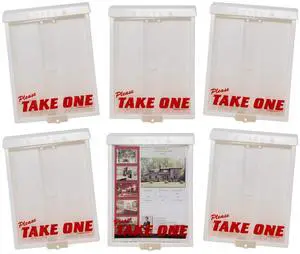 Outdoor Real Estate Brochure Flyer Box with Snap Shut Lid, Take One Document Holder, 100 - 8.5 x 11 Documents, Flyers, Literature, Notice and Other Outdoor Marketing Needs Outdoor Real Estate Brochure Flyer Box with Snap Shut Lid, Take One Document Holder, 100 - 8.5 x 11 Documents, Flyers, Literature, Notice and Other Outdoor Marketing Needs