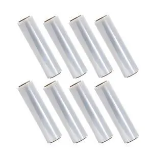 18 Inch X 1500 feet Tough Pallet Shrink Wrap, 80 Gauge Industrial Strength, Commercial Grade Strength Film, Moving & Packing Wrap, for Furniture, Boxes, Pallets (8-Pack) 18 Inch X 1500 feet Tough Pallet Shrink Wrap, 80 Gauge Industrial Strength, Commercial Grade Strength Film, Moving & Packing Wrap, for Furniture, Boxes, Pallets (8-Pack)