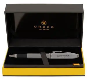 Cross Townsend Rollerball Pen, Slate Gray with Chrome Trim, Custom Engraved Retirement, Board Recognition, Judicial Appointment, or Executive Gift Cross Townsend Rollerball Pen, Slate Gray with Chrome Trim, Custom Engraved Retirement, Board Recognition, Judicial Appointment, or Executive Gift