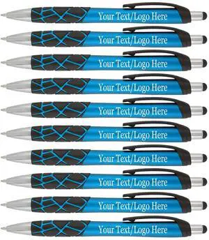 Personalized Pens With your Custom Logo or Text-200 Pack Bulk-for Businesses, Parties, and Events, 2 in 1 Capacitive Stylus & Ballpoint Pen compatible with most touchscreen Devices, L'Blue Personalized Pens With your Custom Logo or Text-200 Pack Bulk-for Businesses, Parties, and Events, 2 in 1 Capacitive Stylus & Ballpoint Pen compatible with most touchscreen Devices, L'Blue