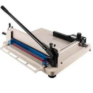 Paper Cutter Heavy Duty, 12 inch A4 Guillotine Paper Cutter, 500 Sheet Solid Capacity Steel Structure Paper Trimmer, Double Safety Protection for Cutting Paper, Leather, Cardboard, Polyester Paper Cutter Heavy Duty, 12 inch A4 Guillotine Paper Cutter, 500 Sheet Solid Capacity Steel Structure Paper Trimmer, Double Safety Protection for Cutting Paper, Leather, Cardboard, Polyester
