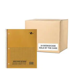 Graph Paper Notebook, Spiral Lab Notebook, 24 Pack, Green Tinted Paper, 80 Sheets, 11" x 8.5", Quad Ruled 5x5 Grid, Made in USA, Ideal for Math, Engineering & Science Graph Paper Notebook, Spiral Lab Notebook, 24 Pack, Green Tinted Paper, 80 Sheets, 11" x 8.5", Quad Ruled 5x5 Grid, Made in USA, Ideal for Math, Engineering & Science