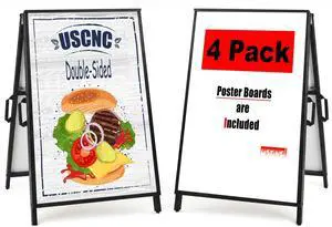 A Frame Sidewalk Sign 24x36 inches Sandwich Board Signs Outdoor Heavy Duty Double-Sided,including 2 Corrugated Boards 2 Anti-Glare for Business Indoor Outdoor (2PACK) A Frame Sidewalk Sign 24x36 inches Sandwich Board Signs Outdoor Heavy Duty Double-Sided,including 2 Corrugated Boards 2 Anti-Glare for Business Indoor Outdoor (2PACK)