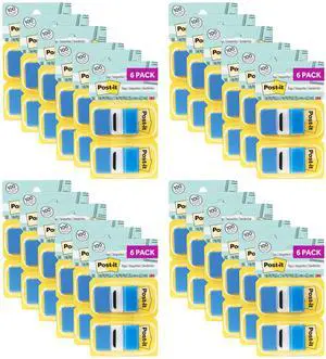 Flags,1 in. x 1.7 in.,Twelve Dispensers with 50-Count Blue Sticky Tabs Per Dispenser, Removable Page Markers for Textbooks, Notebooks, Planners, and Study Materials (Pack of 4) Flags,1 in. x 1.7 in.,Twelve Dispensers with 50-Count Blue Sticky Tabs Per Dispenser, Removable Page Markers for Textbooks, Notebooks, Planners, and Study Materials (Pack of 4)