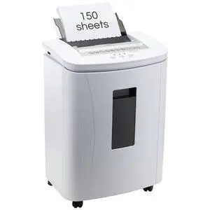 150-Sheet Auto Feed Paper Shredder: High Security Micro Cut Shredders for Home Office, 30 Minutes Commercial Heavy Duty Shredder with 4 Casters, P-4 Security Level & 6.6 Gallon Pull-Out Bin 150-Sheet Auto Feed Paper Shredder: High Security Micro Cut Shredders for Home Office, 30 Minutes Commercial Heavy Duty Shredder with 4 Casters, P-4 Security Level & 6.6 Gallon Pull-Out Bin