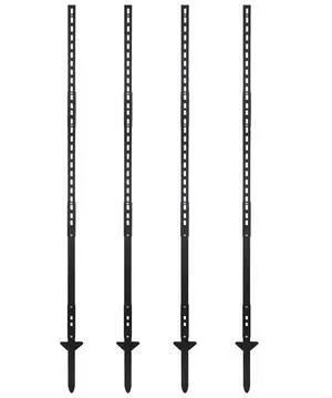 4 Pcs 6' Metal Yard Sign Stake, Aluminum Sign Post with Heavy Duty Base, Adjustable Yard Pole with Holes for Signs, Sleek Modern Design Sign Holder for Outside Fence Road Parking Street Stop(Black) 4 Pcs 6' Metal Yard Sign Stake, Aluminum Sign Post with Heavy Duty Base, Adjustable Yard Pole with Holes for Signs, Sleek Modern Design Sign Holder for Outside Fence Road Parking Street Stop(Black)