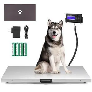 Pet Scale for Large Dog 1100lb x 0.2lb, Postal Scale with Large Stainless Platform 40.5 x 20.8, Animal Scales for Weighing,Vet Scale with Rubber Mat Livestock Scale for Dog, Sheep Pet Scale for Large Dog 1100lb x 0.2lb, Postal Scale with Large Stainless Platform 40.5 x 20.8, Animal Scales for Weighing,Vet Scale with Rubber Mat Livestock Scale for Dog, Sheep
