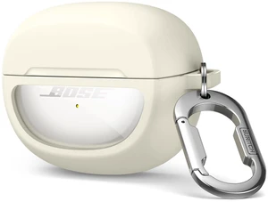 Case Cover for Bose Ultra Open Earbuds(2024), Shockproof Protective Cover for Bose Ultra Open Wireless Ear Earbuds Charging Case Accessories with Carabiner, White Case Cover for Bose Ultra Open Earbuds(2024), Shockproof Protective Cover for Bose Ultra Open Wireless Ear Earbuds Charging Case Accessories with Carabiner, White
