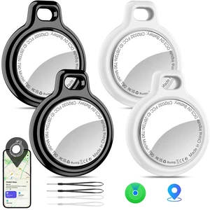 4-Pack MFi Certified Tracker Compatible with Apple Find My IP67 Waterproof Bluetooth Item Locator with 100dB Alarm, Replaceable Battery for Keys, Pets, Luggage Works with iPhone/iPad (iOS Only) 4-Pack MFi Certified Tracker Compatible with Apple Find My IP67 Waterproof Bluetooth Item Locator with 100dB Alarm, Replaceable Battery for Keys, Pets, Luggage Works with iPhone/iPad (iOS Only)