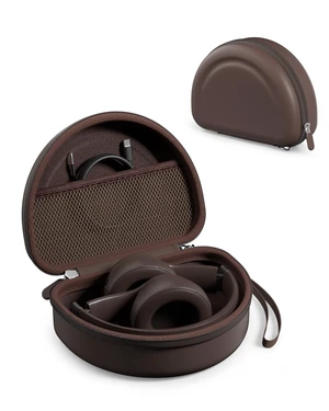 Hard Case for Beats Solo 4/Solo 3 & Studio Pro/Studio 3 -Deep Brown EVA Shockproof Hard Shell, Mesh Pocket for Cables, Portable Travel Storage Bag with Hand Strap, Lightweight Carrying Case Hard Case for Beats Solo 4/Solo 3 & Studio Pro/Studio 3 -Deep Brown EVA Shockproof Hard Shell, Mesh Pocket for Cables, Portable Travel Storage Bag with Hand Strap, Lightweight Carrying Case