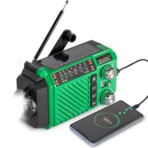 Hand Crank Emergency Weather Radio with 2600mAh/9620mWh Power Bank, NOAA AM FM Shortwave Portable Radio, Solar & USB-C Charging, Flashlight, SOS Alarm for Emergency Kits (Green) Hand Crank Emergency Weather Radio with 2600mAh/9620mWh Power Bank, NOAA AM FM Shortwave Portable Radio, Solar & USB-C Charging, Flashlight, SOS Alarm for Emergency Kits (Green)
