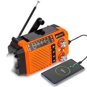 Hand Crank Emergency Weather Radio 2600mAh/9620mWh NOAA AM FM Shortwave Portable Radio, Solar & USB-C Charging, Flashlight, SOS Alarm for Emergency Kits (Orange) Hand Crank Emergency Weather Radio 2600mAh/9620mWh NOAA AM FM Shortwave Portable Radio, Solar & USB-C Charging, Flashlight, SOS Alarm for Emergency Kits (Orange)