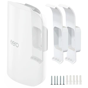 Wall Mount Bracket for eero Pro 7 Router (2 Pack) Screw-Mounted, Easy Installation, Space-Saving, Hidden Cable management, Neat and Tidy Mounting, Compatible with eero Pro 7 Wall Mount Bracket for eero Pro 7 Router (2 Pack) Screw-Mounted, Easy Installation, Space-Saving, Hidden Cable management, Neat and Tidy Mounting, Compatible with eero Pro 7