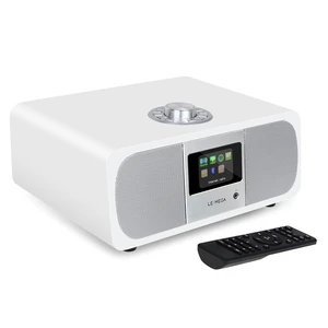 M3P 2.1 Music System with Internet Radio,FM Radio, Spotify Connect, Bluetooth Speaker,Wooden Box,40 Presets,Dual Alarms Clock,Remote and App Control - Satin White M3P 2.1 Music System with Internet Radio,FM Radio, Spotify Connect, Bluetooth Speaker,Wooden Box,40 Presets,Dual Alarms Clock,Remote and App Control - Satin White