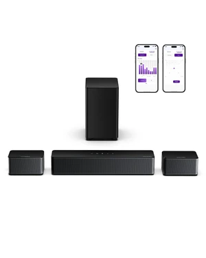 5.1 TV Sound Bar with Subwoofer, Virtual Surround Sound System Poseidon D50 Pro Sound Bar for Smart TV, 320W Peak Power, Adjustable Rear Speakers & Subwoofer, APP Control (2026 New Model) 5.1 TV Sound Bar with Subwoofer, Virtual Surround Sound System Poseidon D50 Pro Sound Bar for Smart TV, 320W Peak Power, Adjustable Rear Speakers & Subwoofer, APP Control (2026 New Model)