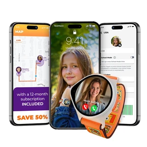 Kids Smart Watch with Real-Time GPS Tracker for Boys & Girls Up to 24H Battery Work, SOS & Parental Controls, Phone Call and Text, Requires Data Plan, First 12-Months Free Kids Smart Watch with Real-Time GPS Tracker for Boys & Girls Up to 24H Battery Work, SOS & Parental Controls, Phone Call and Text, Requires Data Plan, First 12-Months Free