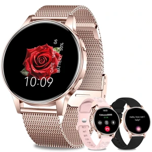Smart Watches for Women, 3 Bands, Compatible for Android iPhone 1.27" HD Smartwatch, Answer/Make Call, IP68 Waterproof, Heart Rate/Sleep Monitor, 110+ Sports Mode, Light Weight, Gifts Smart Watches for Women, 3 Bands, Compatible for Android iPhone 1.27" HD Smartwatch, Answer/Make Call, IP68 Waterproof, Heart Rate/Sleep Monitor, 110+ Sports Mode, Light Weight, Gifts