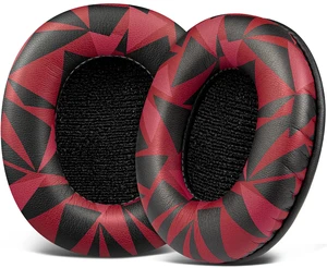 Replacement Earpads for Sony MDR-7506 MDR-V6 MDR-V7 MDR-CD900ST Monitor Headphones, Ear Pads Cushions with Softer Protein Leather, High-Density Foam - Red Storm Replacement Earpads for Sony MDR-7506 MDR-V6 MDR-V7 MDR-CD900ST Monitor Headphones, Ear Pads Cushions with Softer Protein Leather, High-Density Foam - Red Storm