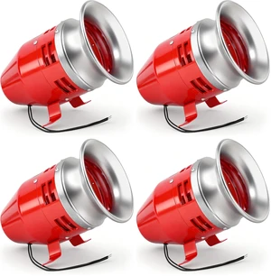 MS-390 110V AC 0.93A Motor Siren - 125dB Industrial Alarm with Metal Housing for Security Systems & Emergency Alerts (Pack of 4) MS-390 110V AC 0.93A Motor Siren - 125dB Industrial Alarm with Metal Housing for Security Systems & Emergency Alerts (Pack of 4)