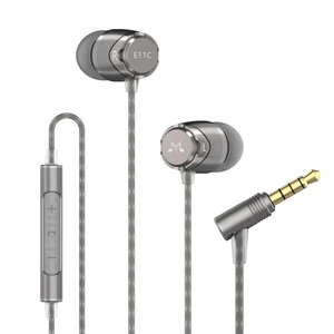 E11C Wired Earbuds, Built-in Mic, HiFi Sound, 3.5mm, Dark Silver Crystal-clear call clarity, balanced accurate sound, rich bass, full aluminium housing, silver-plated cable, comfortable fit E11C Wired Earbuds, Built-in Mic, HiFi Sound, 3.5mm, Dark Silver Crystal-clear call clarity, balanced accurate sound, rich bass, full aluminium housing, silver-plated cable, comfortable fit