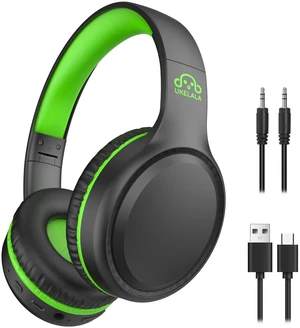 U2B ANC Wired & Wireless Bluetooth 6.0 Headphones Foldable with Mic Up to 30 Hrs Battery, Noise Canceling Foldable Lightweight Head phones with Volume Control for Kids Adult School Black Green U2B ANC Wired & Wireless Bluetooth 6.0 Headphones Foldable with Mic Up to 30 Hrs Battery, Noise Canceling Foldable Lightweight Head phones with Volume Control for Kids Adult School Black Green