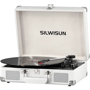 Vinyl Record Player with Speakers Vintage Bluetooth in/Out Turntable-Brown Battery Powered 3-Speed Vinyl Player, Retro Suitcase Phonograph, Portable Lp Player RCA Out AUX in Headphone Jack Vinyl Record Player with Speakers Vintage Bluetooth in/Out Turntable-Brown Battery Powered 3-Speed Vinyl Player, Retro Suitcase Phonograph, Portable Lp Player RCA Out AUX in Headphone Jack