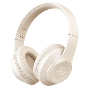 X5 Rechargeable & Portable FM Radio Headphones (Beige) Best Reception, LED Display, Soft Ear Muffs,Headphones with Radio Built in, FM Receiver for Meeting, Works, Hiking, Jogging X5 Rechargeable & Portable FM Radio Headphones (Beige) Best Reception, LED Display, Soft Ear Muffs,Headphones with Radio Built in, FM Receiver for Meeting, Works, Hiking, Jogging