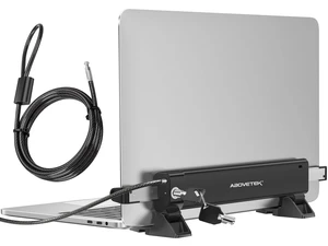MacBook & Surface Laptop Locking Station with Combo Lock Cable, Anti Theft Folding Security Laptop Desk Mount, Adjustable & Portable, Fits 12"-16" Laptops/Notebooks (Black) MacBook & Surface Laptop Locking Station with Combo Lock Cable, Anti Theft Folding Security Laptop Desk Mount, Adjustable & Portable, Fits 12"-16" Laptops/Notebooks (Black)