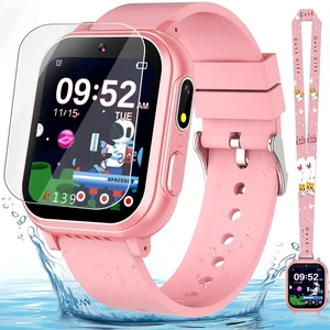 Waterproof Smart Watch for Kids Girls Age 5-12 with 32 Games, Dual Camera, Habit Tracking, Music Player, Video, HD Touchscreen Kids Smart Watch Birthday Gift Toy for 3-12 Year Old (Light Pink) Waterproof Smart Watch for Kids Girls Age 5-12 with 32 Games, Dual Camera, Habit Tracking, Music Player, Video, HD Touchscreen Kids Smart Watch Birthday Gift Toy for 3-12 Year Old (Light Pink)