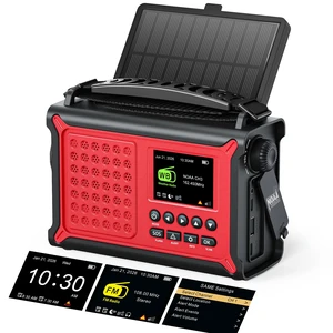 S.A.M.E. NOAA Weather Alert Radio with Solar & Hand Crank Backup S.A.M.E. County Alerts, 80+ Event Codes, 12000mAh Emergency Backup, FM Radio, Dual Alarms, Reading Lamp, Flashlight & SOS S.A.M.E. NOAA Weather Alert Radio with Solar & Hand Crank Backup S.A.M.E. County Alerts, 80+ Event Codes, 12000mAh Emergency Backup, FM Radio, Dual Alarms, Reading Lamp, Flashlight & SOS