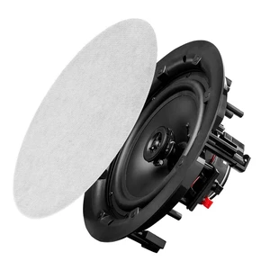 8" in Ceiling Speaker Pair 120W, Trimless Magnetic Grille, Pivoting Tweeter, Paintable Grille ACE800 8" in Ceiling Speaker Pair 120W, Trimless Magnetic Grille, Pivoting Tweeter, Paintable Grille ACE800