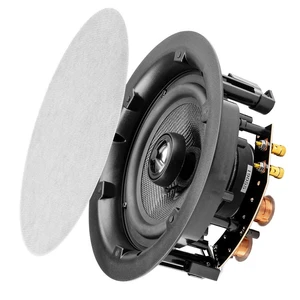 6.5" in Ceiling Speaker Pair 150W, Trimless Magnetic Grille, Pivoting Tweeter, Paintable Grille ACE640 6.5" in Ceiling Speaker Pair 150W, Trimless Magnetic Grille, Pivoting Tweeter, Paintable Grille ACE640