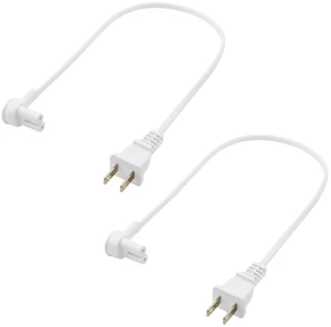2-Pack - Extra Short Power Cords Compatible with Sonos Era 100 and Era 300 Speakers (White - 19.5 Inches) 2-Pack - Extra Short Power Cords Compatible with Sonos Era 100 and Era 300 Speakers (White - 19.5 Inches)