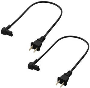 2-Pack - Extra Short Power Cord Compatible with Sonos Era 100 and Era 300 Speakers (Black - 19.5 Inches) 2-Pack - Extra Short Power Cord Compatible with Sonos Era 100 and Era 300 Speakers (Black - 19.5 Inches)